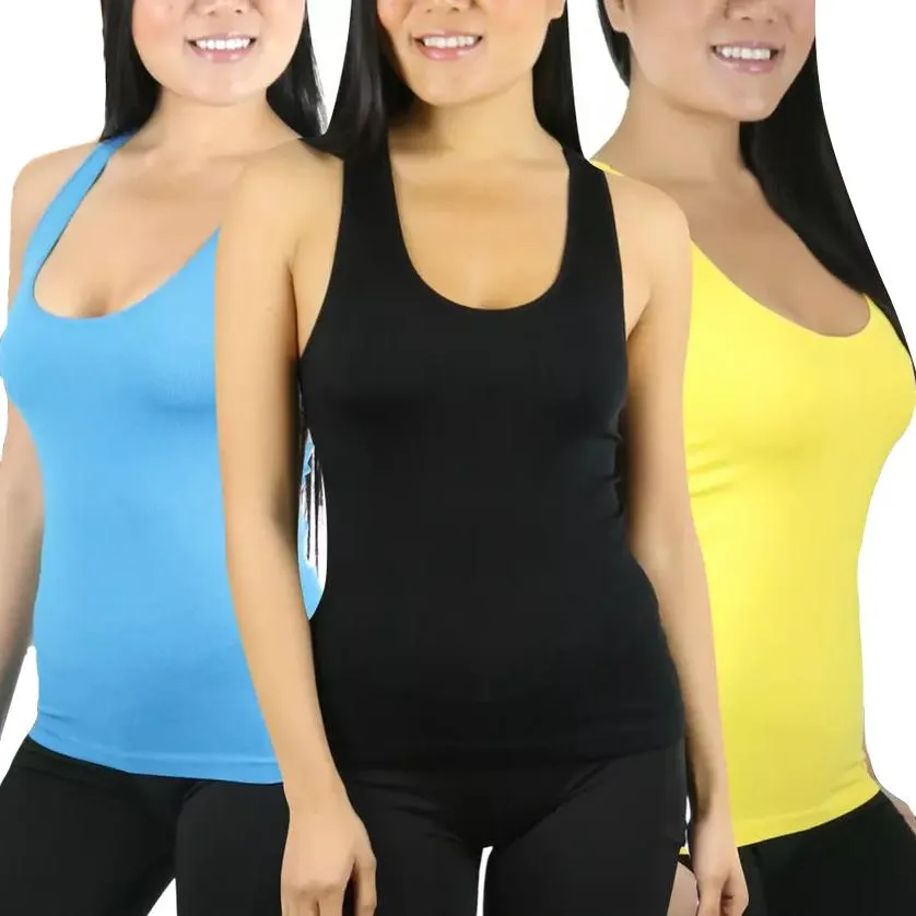 6-Pack: Women's Layering Racerback Seamless Tank Tops