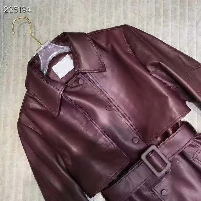 Autumn Genuine Leather Jacket Fashion Real Sheepskin