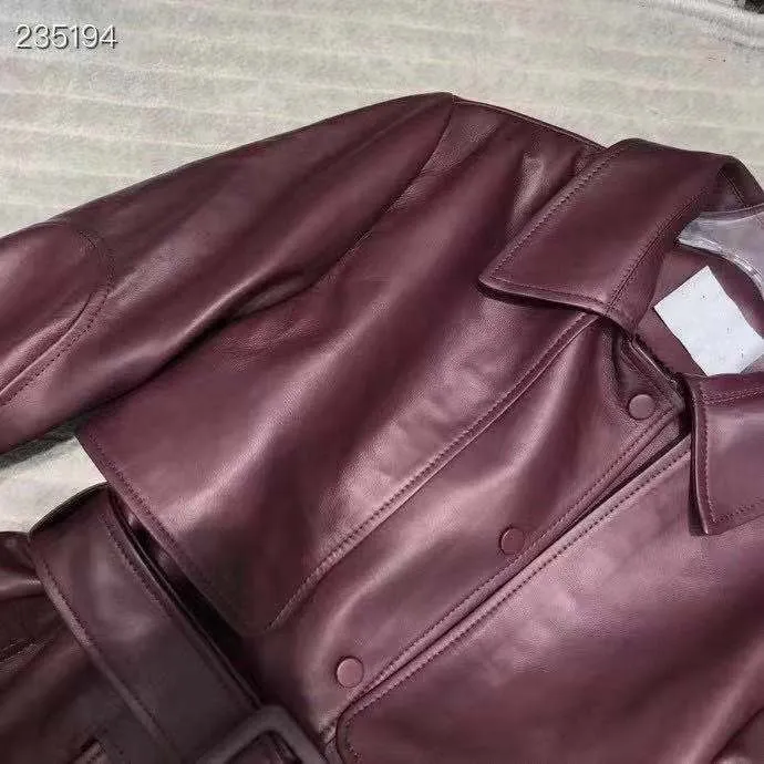 Autumn Genuine Leather Jacket Fashion Real Sheepskin
