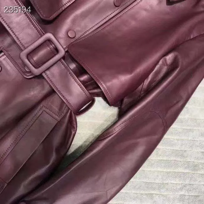Autumn Genuine Leather Jacket Fashion Real Sheepskin