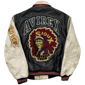 Avirex Leather Varsity Jacket - M