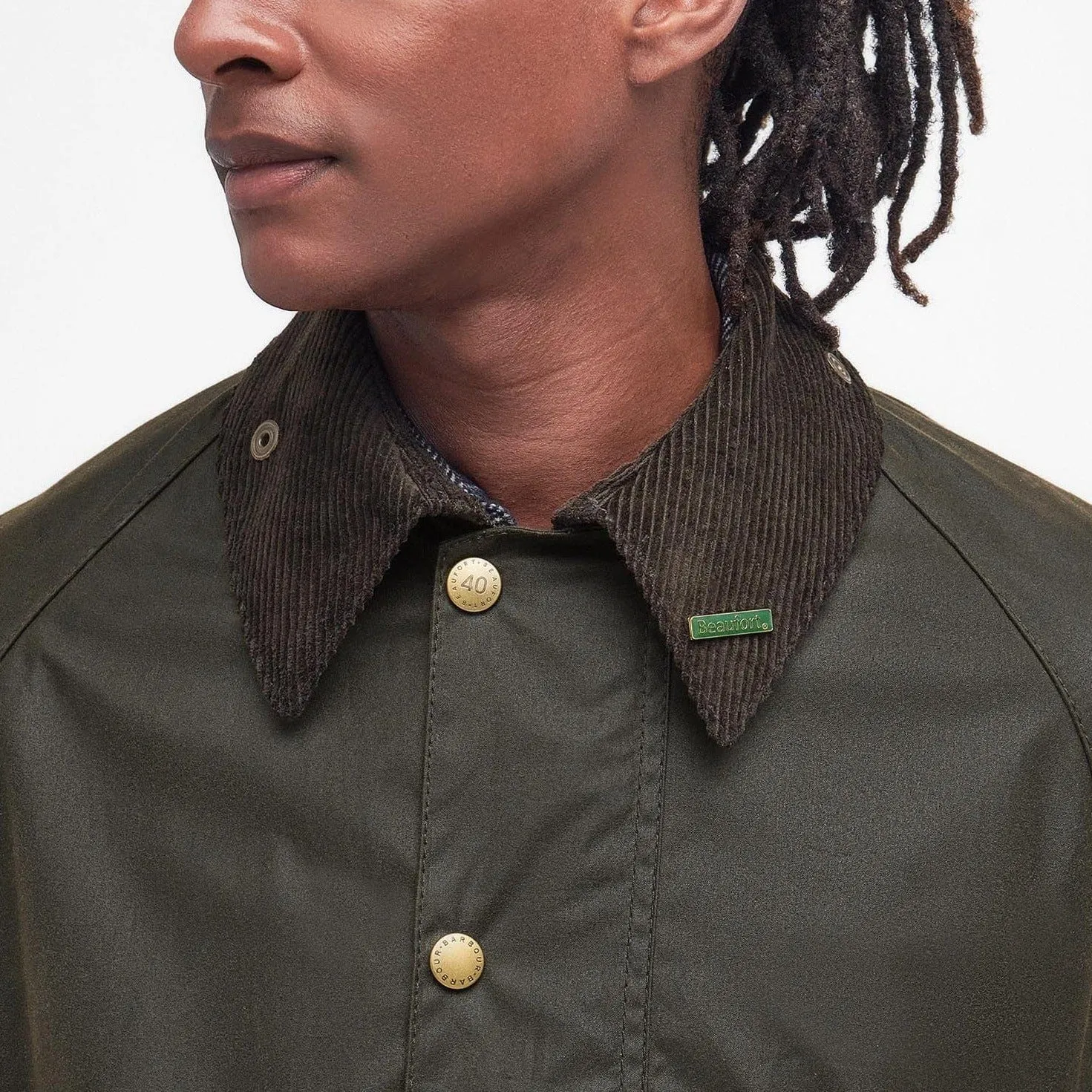 Barbour 40th Anniversary Beaufort Wax Jacket in Olive