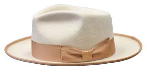 Bone/Camel Bruno Capelo Night Hawk Collection Men's Wool Hat