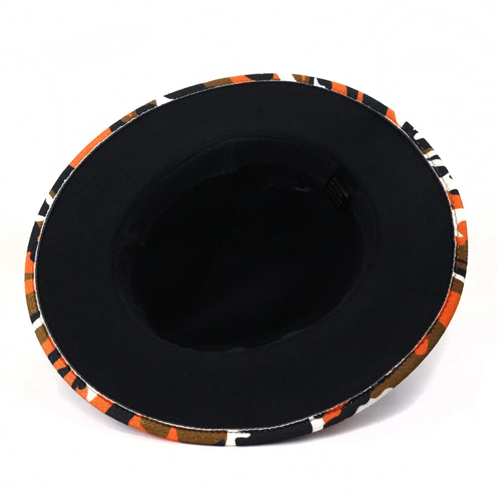 Camouflage or Tie Dye or Variety Print Wool Fedora Hats
