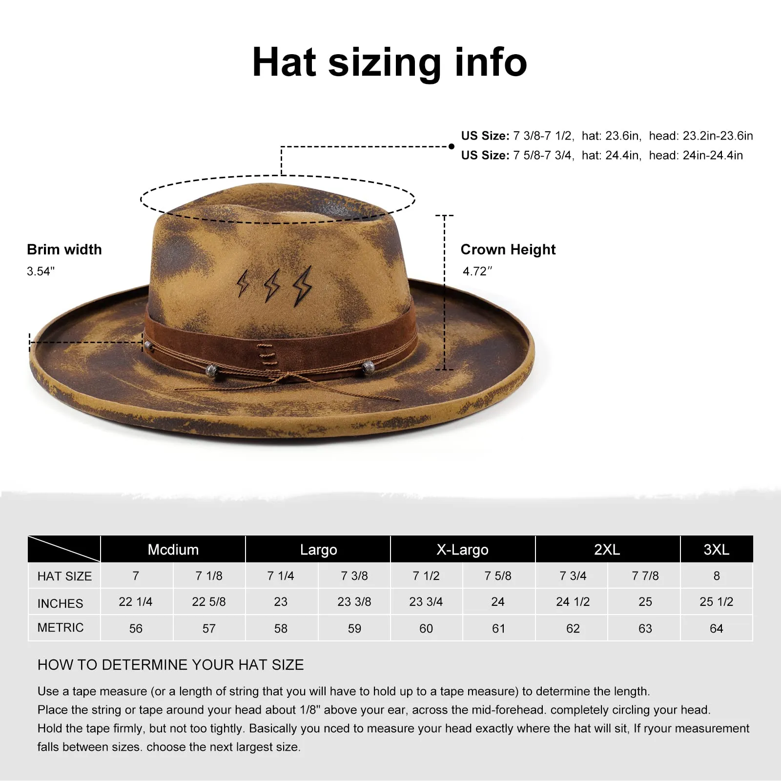 Echo - Handcrafted Burned Distressed Pencil Brim Fedora Hat