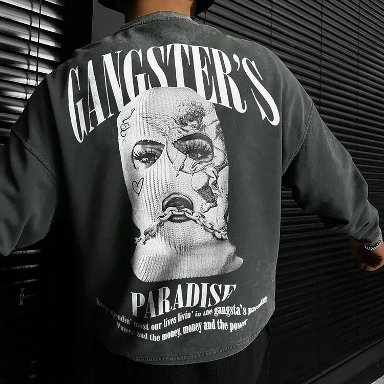 Fashion Oversized Casual Print Sweatshirt
