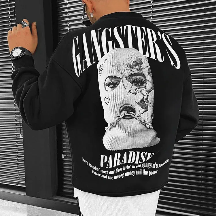 Fashion Oversized Casual Print Sweatshirt