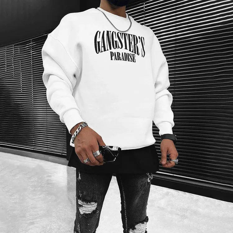 Fashion Oversized Casual Print Sweatshirt
