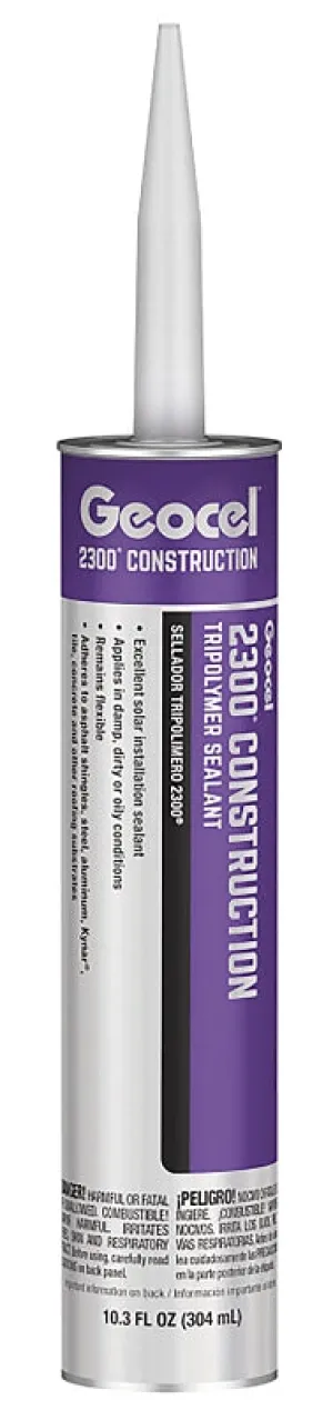Geocel 2300 Series GC66104 Construction Tripolymer Sealant, Brown, 10.3 fl-oz Cartridge, 1/EA :EA: QUANTITY: 24