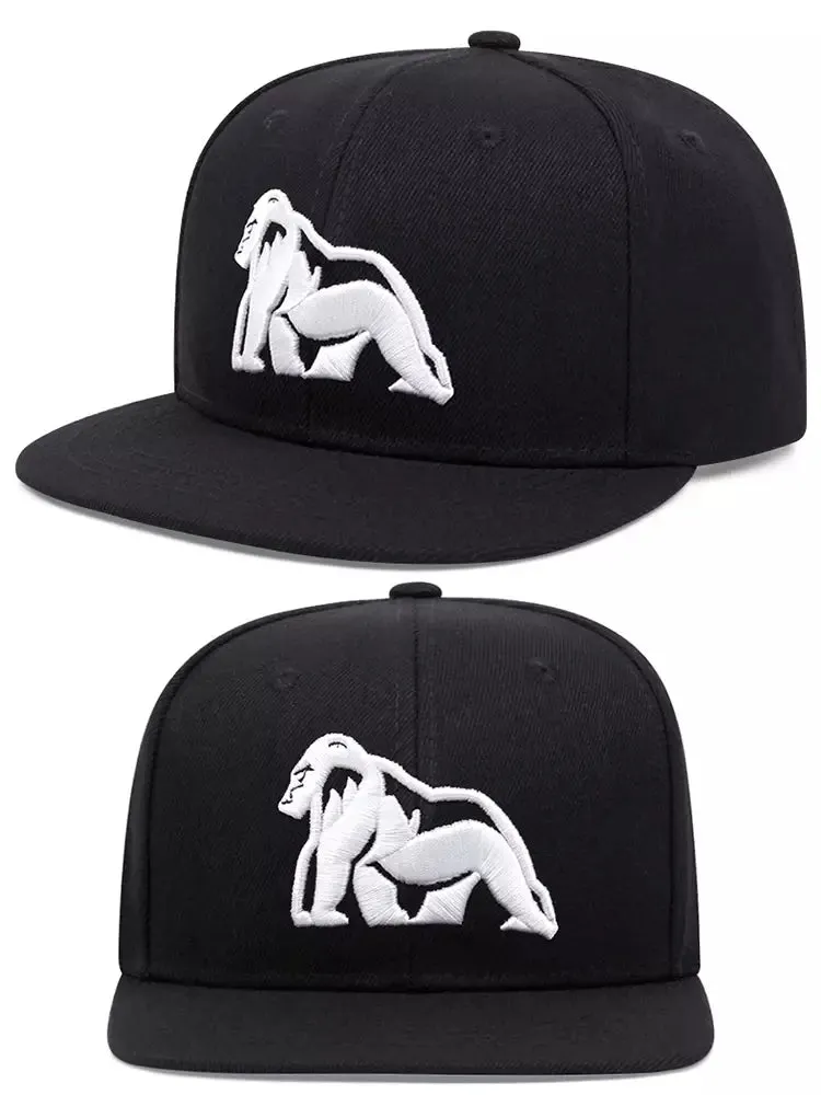 Gorilla Black Snapback Cap