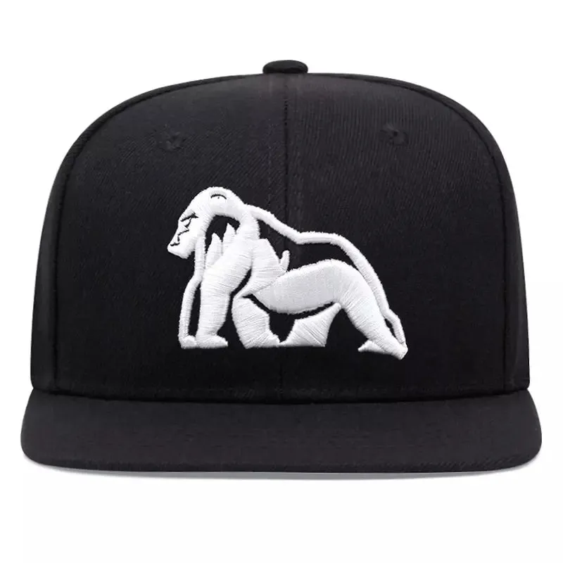 Gorilla Black Snapback Cap
