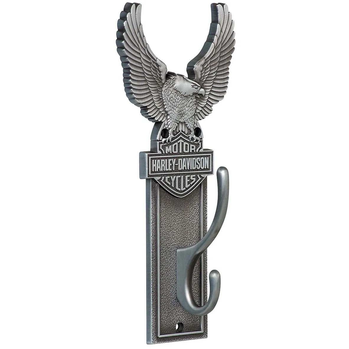 Harley-Davidson Up-Winged Eagle W/ Bar & Shield Logo Coat Hook, Zinc Cast HDL-10143