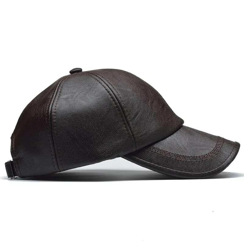 Hartley Leather Baseball Cap