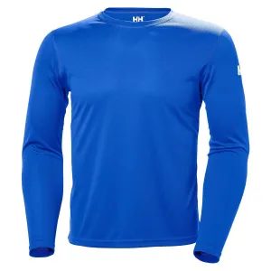 Helly Hansen Men's Olympian Blue Tech Crew Long Sleeve Shirt