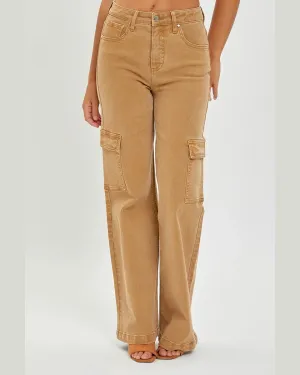 High Rise Cargo Wide Pants