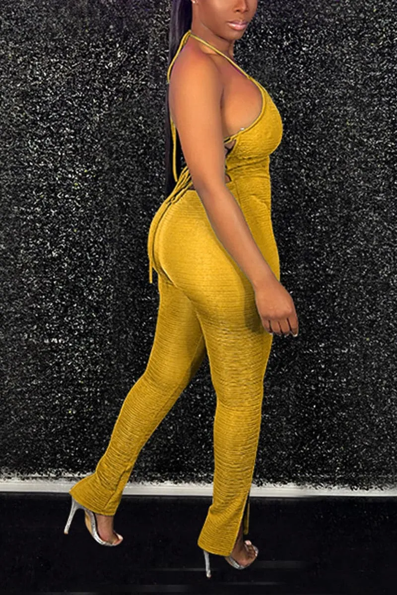 JB210 Halter Backless Jumpsuits