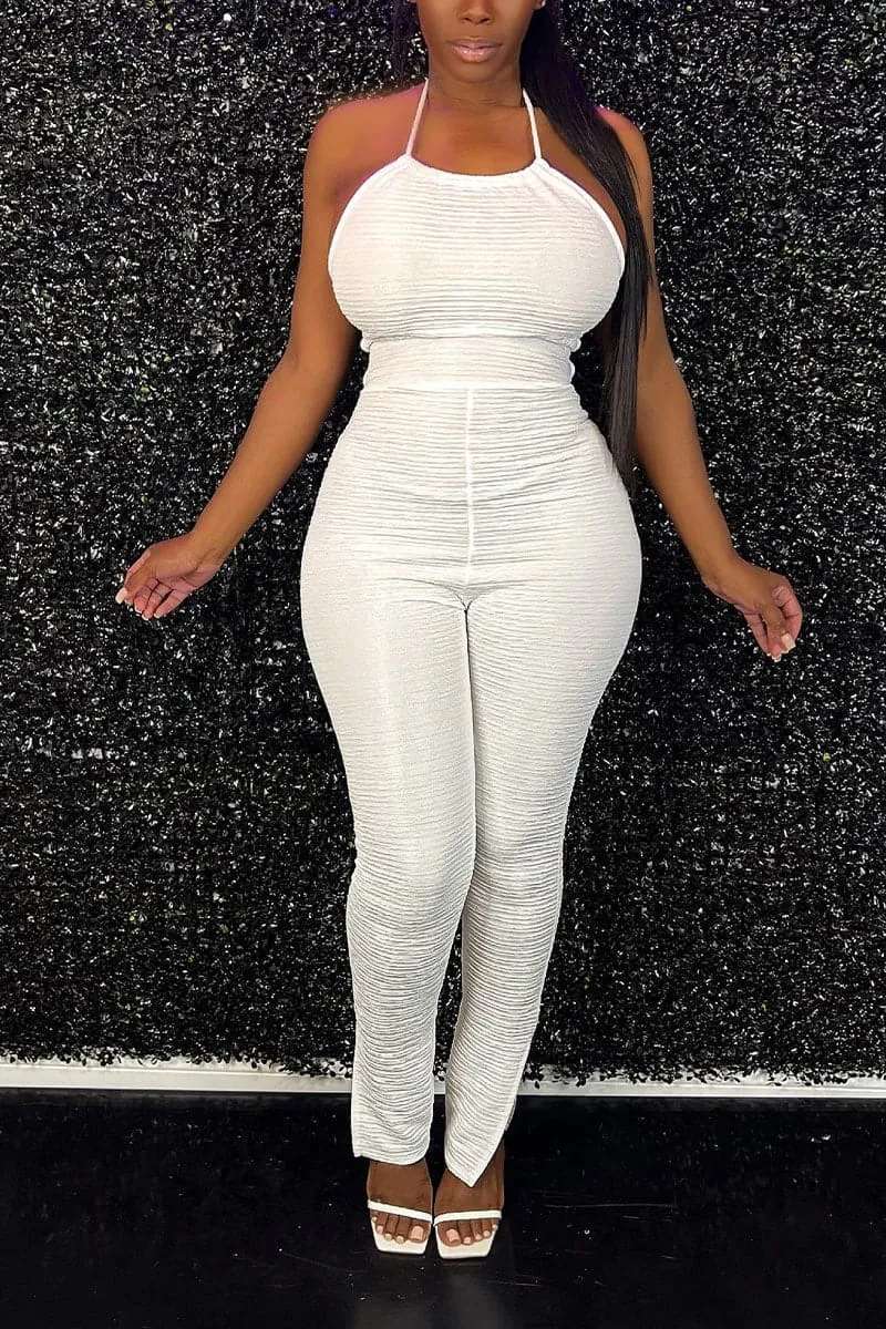 JB210 Halter Backless Jumpsuits