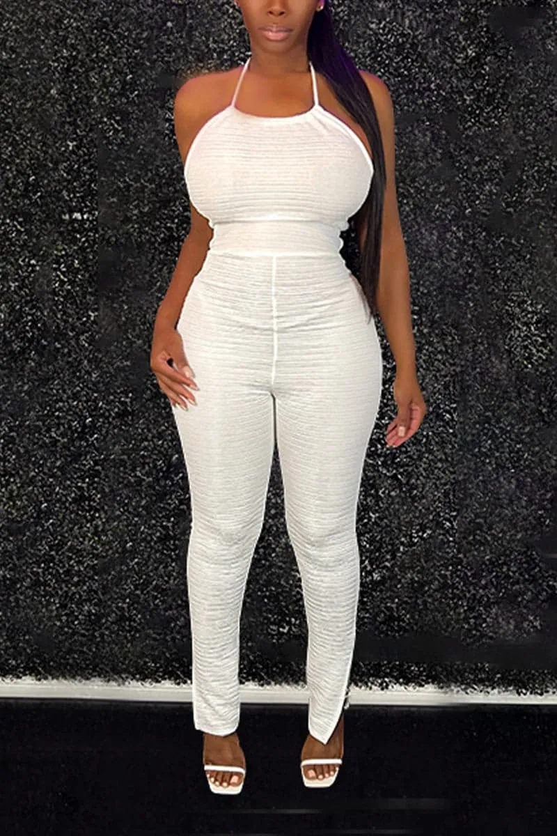 JB210 Halter Backless Jumpsuits