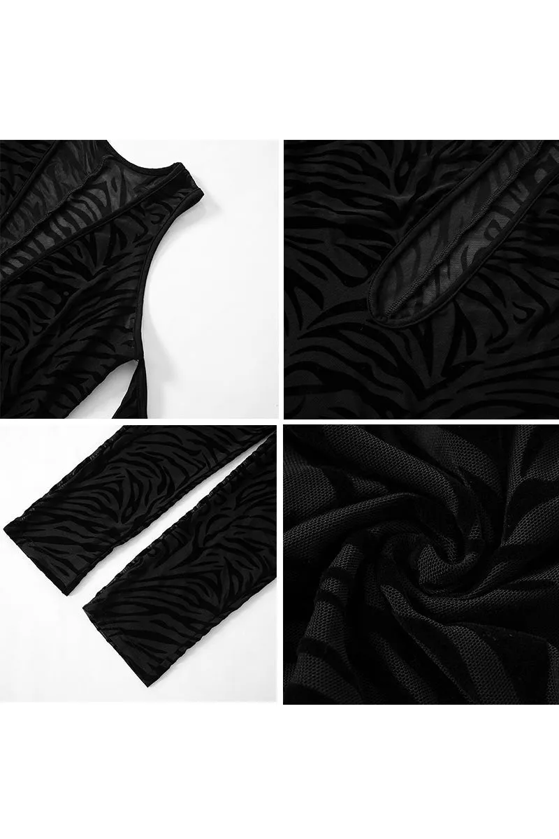 JH0211 Sexy Mesh Jumpsuits