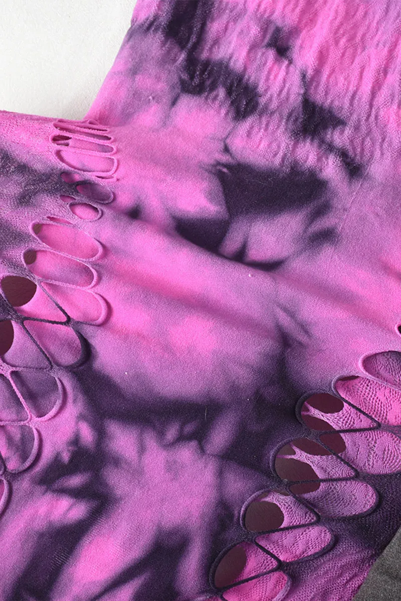 JM0560 Tie Dye Sheer Jumpsuits