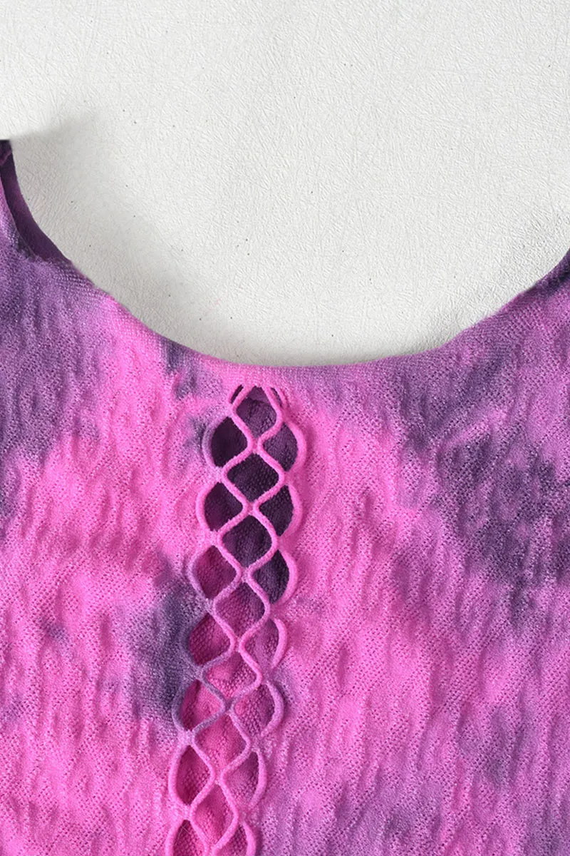 JM0560 Tie Dye Sheer Jumpsuits