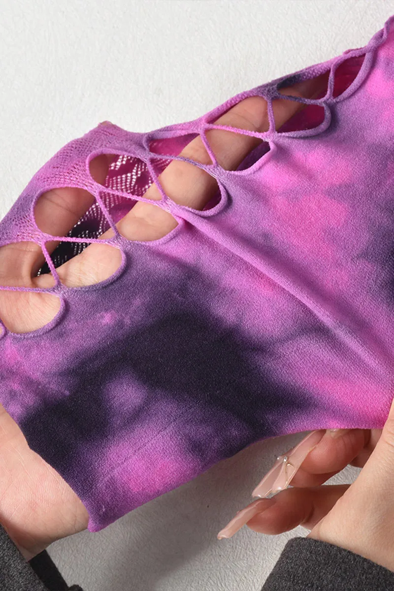 JM0560 Tie Dye Sheer Jumpsuits