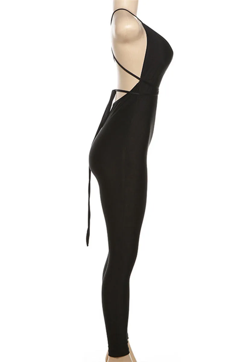JN0323 Backless Bodycon Jumpsuits