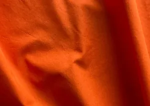 Juicy Clementine Orange Cotton Poplin (Made in Italy)