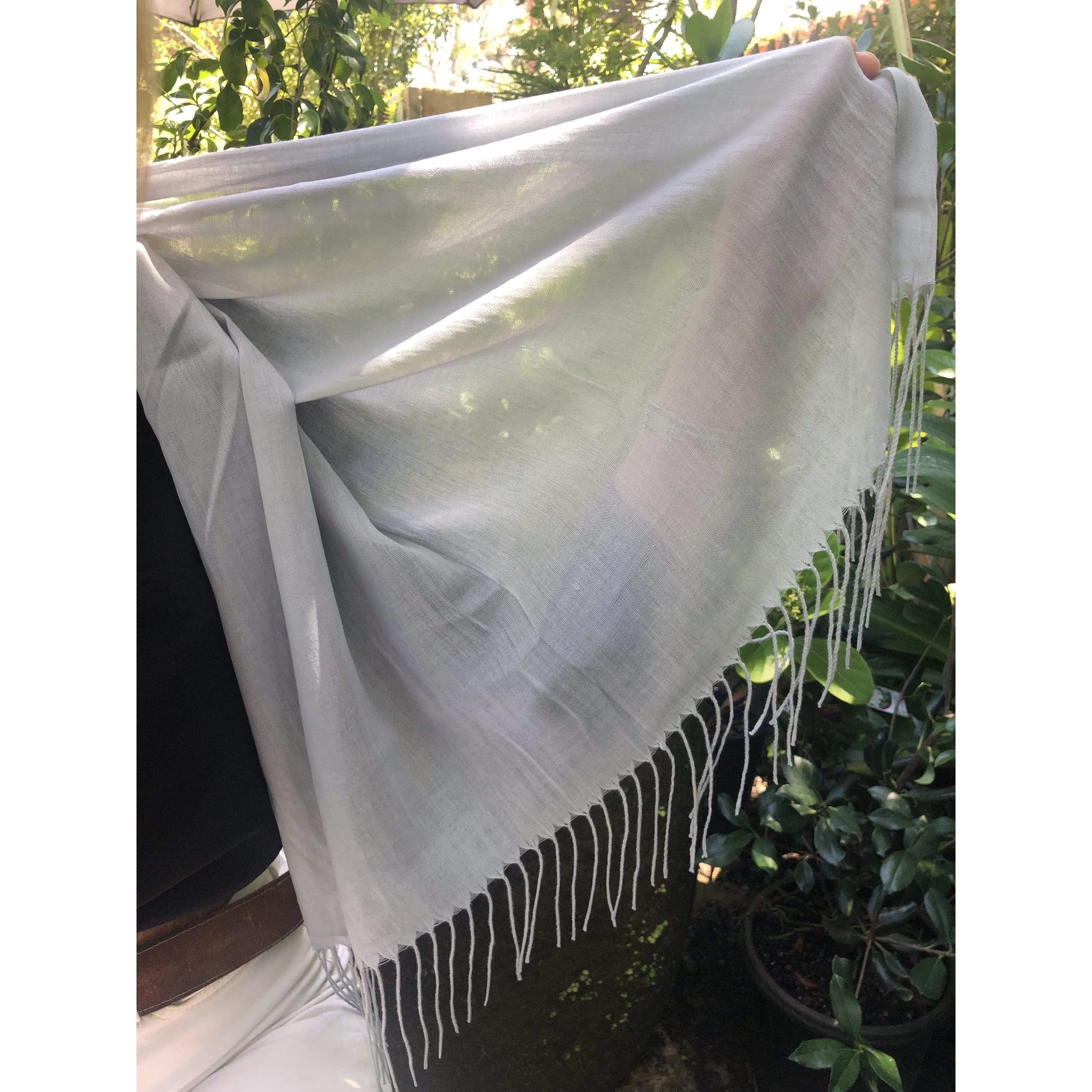 🕊Light Grey Pashmina Shawl - Lightweight