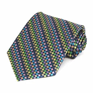 Madam Check Silk Necktie