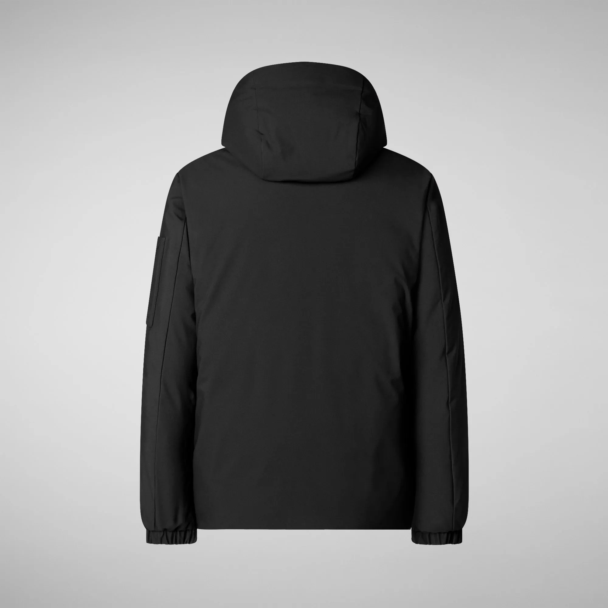 Man's hooded parka Hiram in black