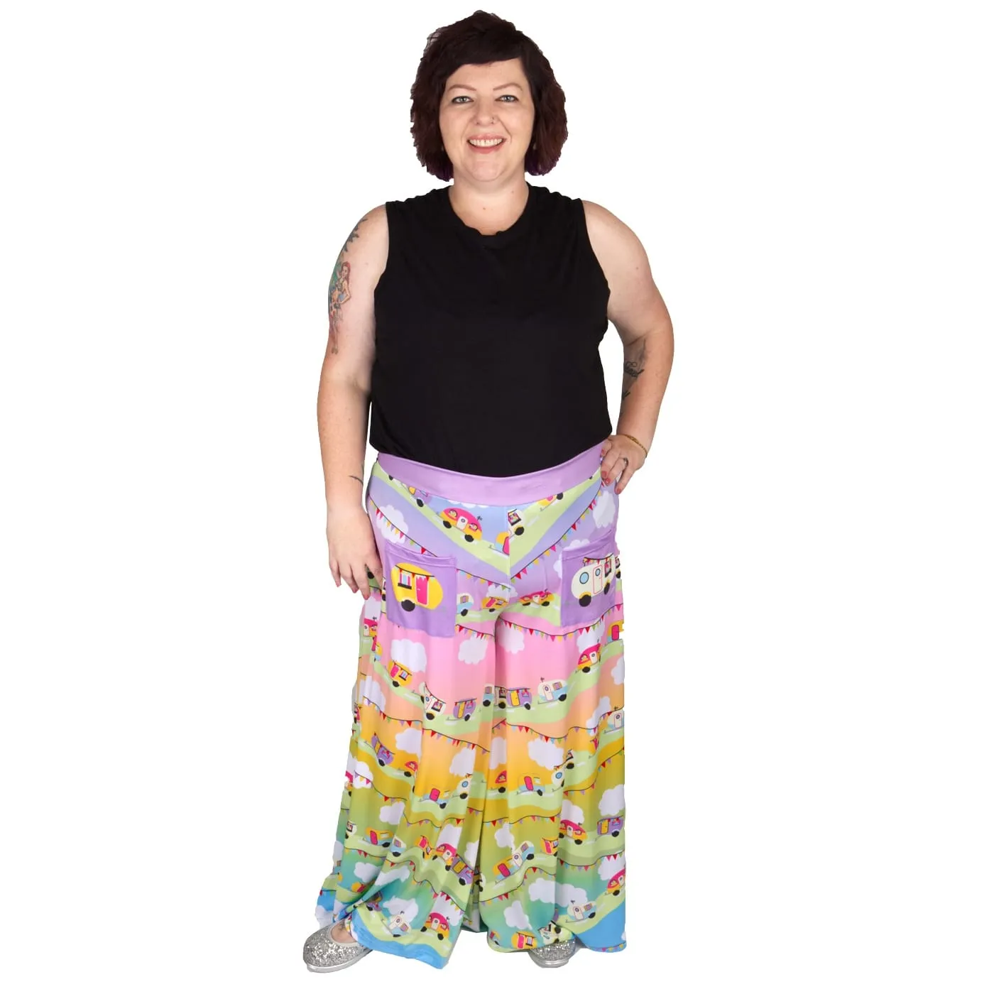 Road Trip Wide Leg Pants With Pockets