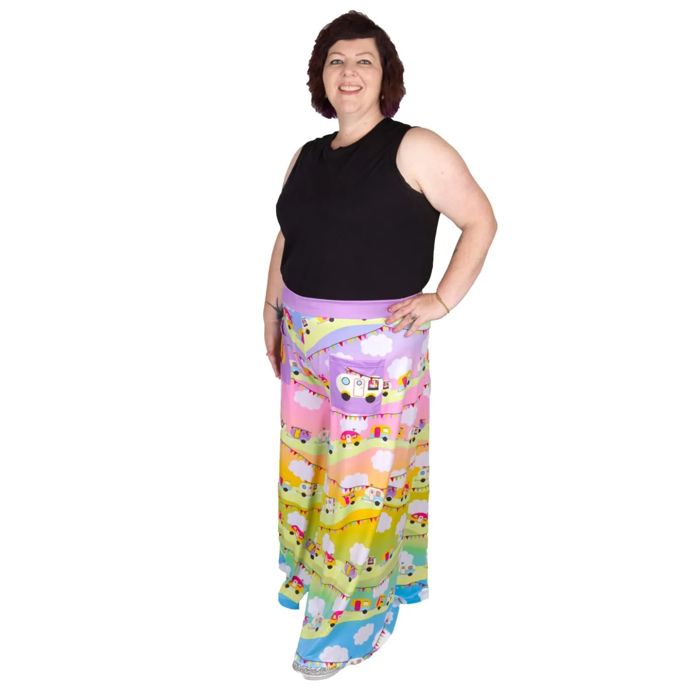 Road Trip Wide Leg Pants With Pockets