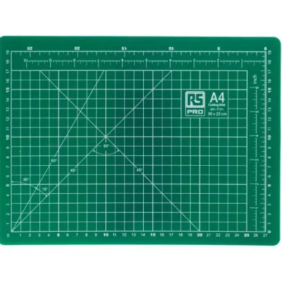RS PRO 10mm Green Cutting Mat, L300mm x W220mm 841-7721