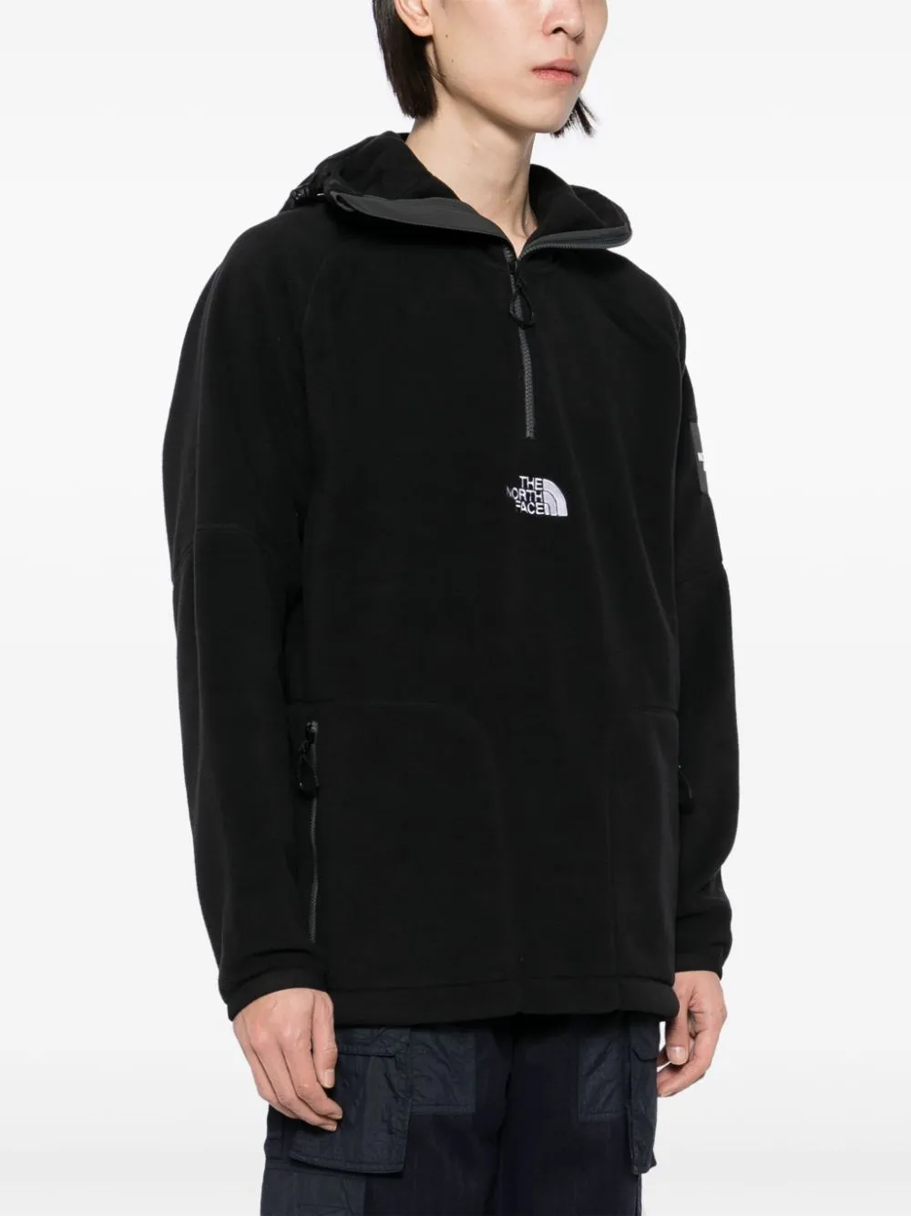 shearling hooded jacket