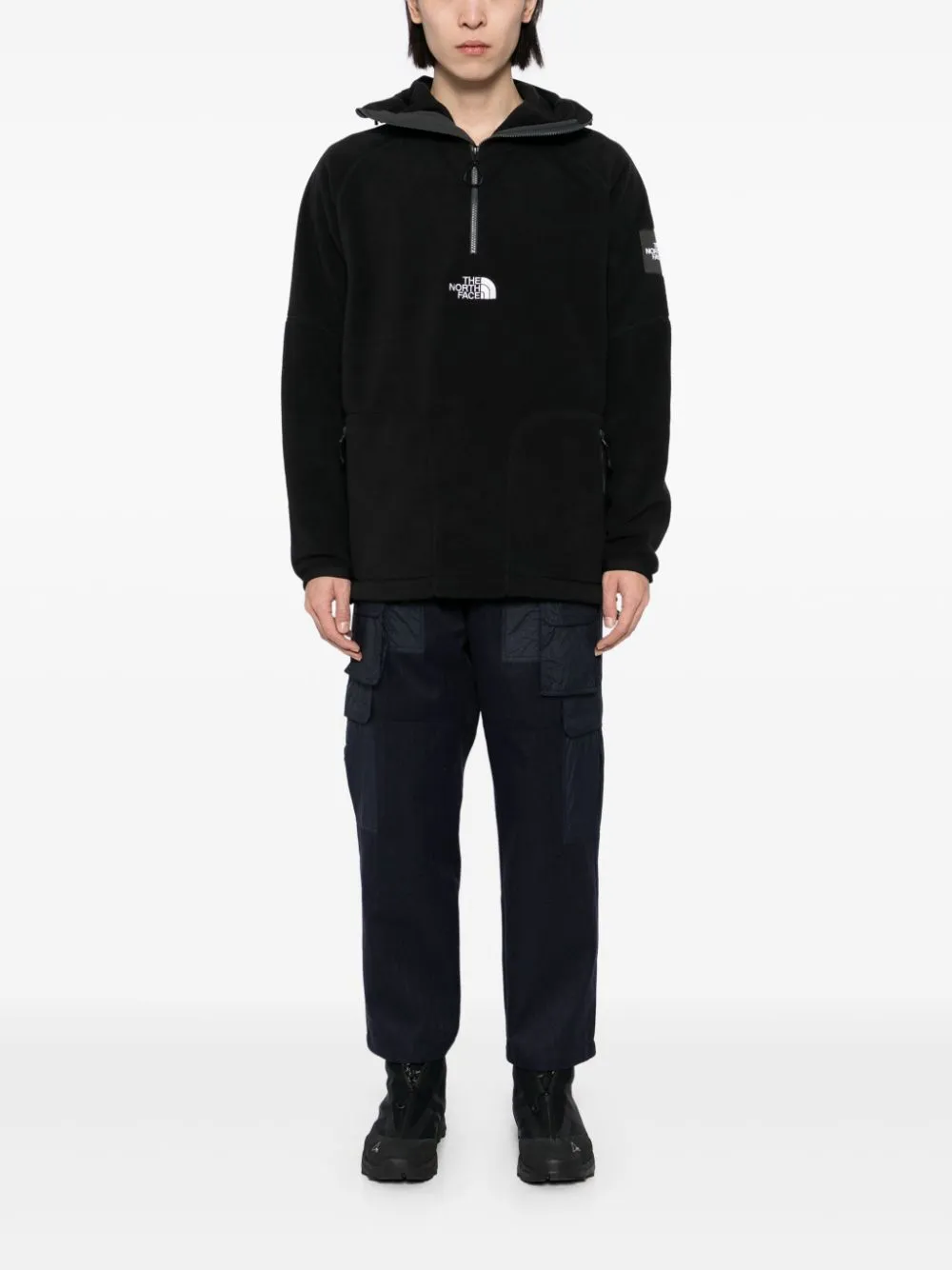 shearling hooded jacket
