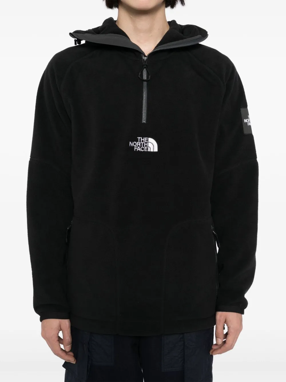 shearling hooded jacket
