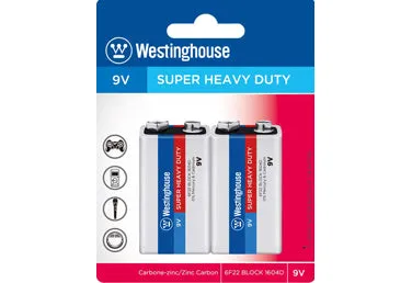 Super Heavy Duty 9V 2Pack